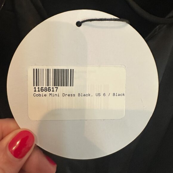 New with tags Princess Polly Cobie mini dress black, US 6 - Picture 4 of 7